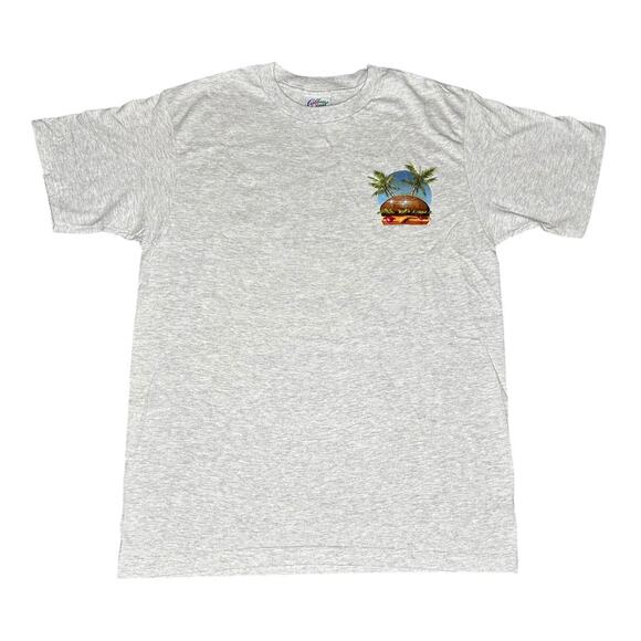 Vintage 80s Caribbean Soul Cheeseburger in Paradise T-Shirt - Picture 2 of 7